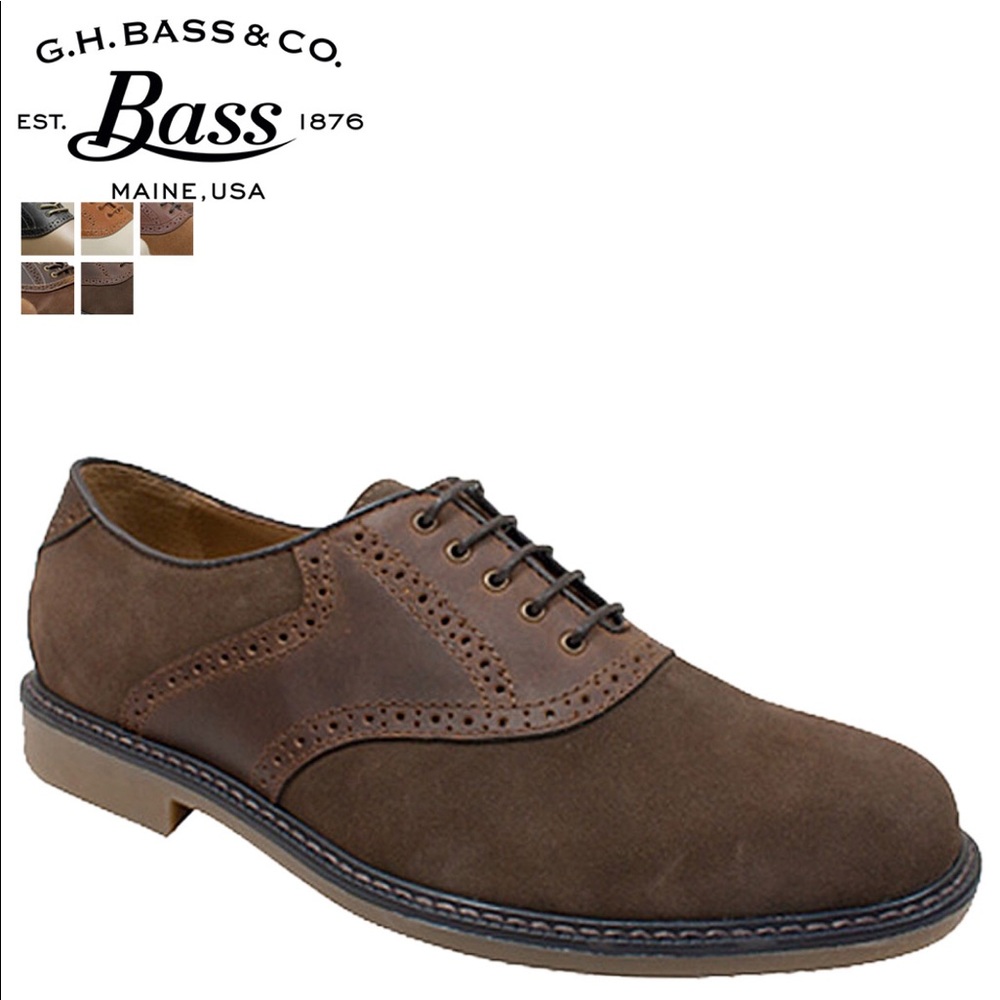 G.H. Bass Buchanon Dark Taupe Coffee Oxford US10D